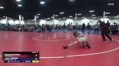 110 lbs Placement Matches (8 Team) - Helo Blackwell, California vs Lyric Warner, Michigan Blue