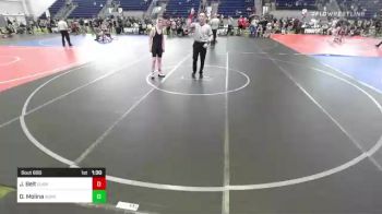 114 lbs Quarterfinal - Jacob Belt, Durango WC vs Dimetry Molina, Sunkist Kids / Monster Garage