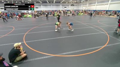 85 lbs 5th Place Match - Brennan Hart, Unattached vs Logan Lakhlani, Unattached