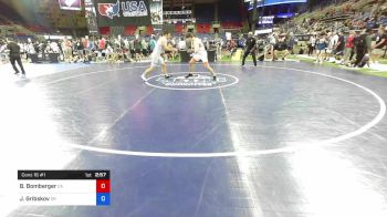 195 lbs Cons 16 #1 - Ben Bomberger, California vs Jaxson Gribskov, Oregon