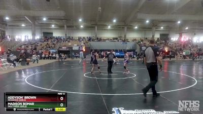 Girls 107 lbs Cons. Round 2 - Madison Bomar, Sale Creek (Girls) vs Addyson` Brown, Mcgavock (Girls)