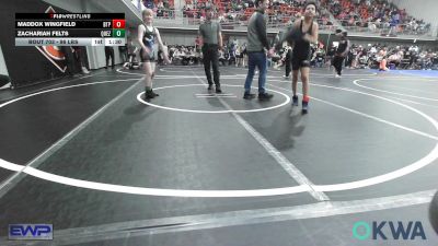 96 lbs Round Of 16 - Maddox Wingfield, Tulsa Blue T Panthers vs Zachariah Felts, Quezada Wrestling Academy