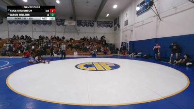 136 lbs Cons. Round 4 - Cole Stevenson, Gunn vs Jason Sellers, Los Altos