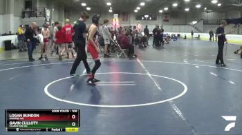 100 lbs Quarterfinal - Gavin Culloty, Clarkston WC vs Logan Bundon, Monroe WC