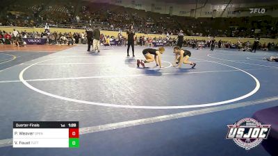 90 lbs Quarterfinal - Piper Weaver, Open Mats vs Viola Foust, Tuttle Elite Wrestling Club