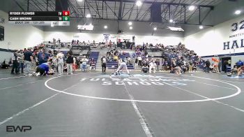 120 lbs Consi Of 4 - Ryder Flower, Tulsa Webster vs Cash Brown, Tulsa Hale