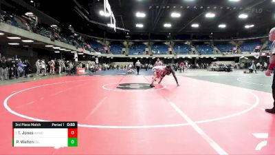 150 lbs 3rd Place Match - Tyler Jones, Wheaton Academy vs Pierre Walton, East St. Louis Sr