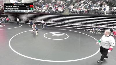 4A 100 lbs Cons. Semi - Addilyn Baxter, Mountain Crest vs Avarey Dortch, Stansbury