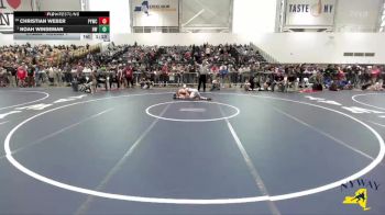 99 lbs Champ. Round 1 - Noah Winseman, HF-L Wrestling vs Christian Weber, Perry Youth Wrestling Club