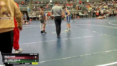 140 lbs Semifinal - Miles Hahn, Brookings Wrestling Associatio vs Sir Chris Swillie, Ready RP Nationals