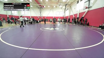 174 lbs Cons. Round 3 - Rosalio Leal, Modesto Junior College vs Conor Boyle, Lassen