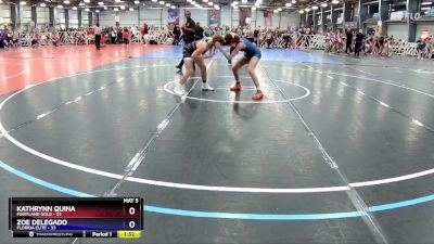 122 lbs Rd# 8 -10:15am Saturday - Kathrynn Quina, Maryland Gold vs Zoe Delegado, Florida Elite