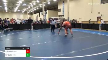 212 lbs Quarterfinal - James Naviglia, Highlands vs Daiveon Taylor, Moon