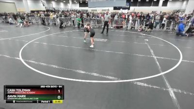 84 lbs Quarterfinal - Gavin Marx, 605Grapplers Wrestling Club vs Cash Tolzman, Summit Wrestling Academy