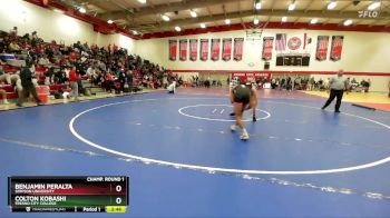 125 lbs Champ. Round 1 - Benjamin Peralta, Simpson University vs Colton Kobashi, Fresno City College