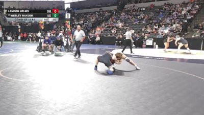150 lbs Consi Of 16 #1 - Landon Nelms, Carlsbad (SD) vs Wesley Hayden, Los Gatos (CC)