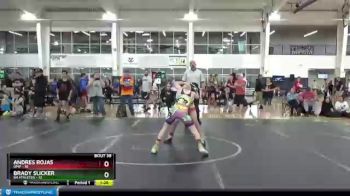 92 lbs Round 8 (10 Team) - Andres Rojas, OMP vs Brady Slicker, 84 Athletes