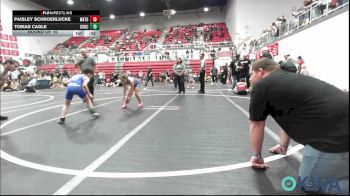 61 lbs Round Of 16 - Paisley Schroerlucke, Watonga Youth Wrestling vs Tobias Cagle, Choctaw Ironman