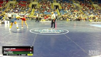 118 lbs Cons. Round 1 - Aubrey Quinn, Central Cass vs Ella Wald, Bismarck Century