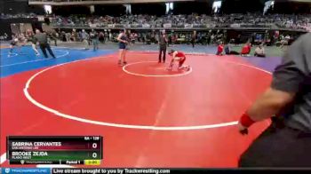 6A - 128 lbs Quarterfinal - Brooke Zejda, Plano West vs Sabrina Cervantes, San Antonio LEE