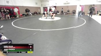 140 lbs Champ. Round 2 - Haru Duus, Fremont (Sunnyvale) vs Anika Radich, Soquel