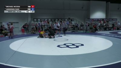 44 kg Cons. Quarters - Michael Nicosia, Pennsylvania vs Andersen Park, Poway Wrestling