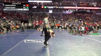 1A-215 lbs Champ. Round 2 - Carson Edney, Logan-Magnolia vs Cason Rausch, Cascade