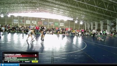 84 lbs Cons. Round 2 - Zorion Maea, LV Bear Wrestling Club (Spring Valley Area Youth Wrestling) vs Mackinley Jones, Small Town Wrestling Club