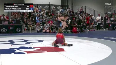 55 lbs Cons. Round 5 - Julia Vidallon, Valley Wrestling Club vs Thalia Vogelsang, Colorado Mesa Wrestling Club