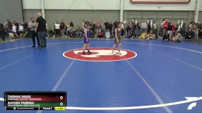 67 lbs Cons. Round 1 - Thomas Diggs, Poquoson Athletic Association vs Kayden Parrish, Williamsburg Wrestling Club