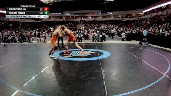 4A 189 lbs 5th Place Match - Aiden Trujillo, Aztec vs Reggie Suazo, Taos