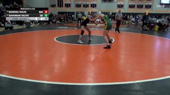 135 lbs Cons. Round 3 - Marissa Nolte, Benton Community vs Savannah Talyat, Cedar Rapids Kennedy