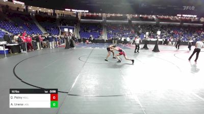 157 lbs Round Of 64 - Quinn Polny, Holliston vs Adryan Urena, LaSalle Academy