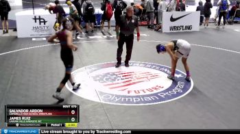 120 lbs Champ. Round 2 - Salvador Ardon, Camarillo High School Wrestling vs James Ruiz, Laguna Hills Hawkeye WC