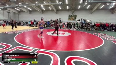 120 lbs Cons. Round 1 - Evan Dirvonas, Fort Collins vs Milo Mowen, Boulder