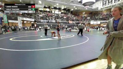 120 lbs Quarterfinal - Holly Thacher, Oskaloosa Hs vs Annie Kendig, Osborne HS