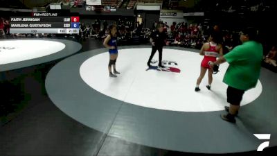 130 lbs Faith Jernigan, LAWA - Los Angles Wrestling Association vs Marlena Gustafson, SCVWA - Santa Clara Valley Wrestling Association