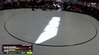 116 lbs Champ. Round 2 - Elijah McCrery, Nebraska Wrestling Academy vs Caleb Meckna, Nebraska