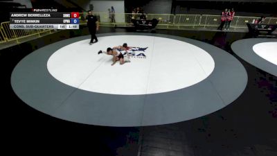 67 lbs Cons. Sub-quarters - Andrew Berrelleza, Savage House Wrestling Club vs Tevye Minkin, College Prep Wrestling Academy
