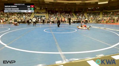 73 lbs Rr Rnd 1 - Gatlin Correa, Fort Gibson Youth Wrestling vs Kayden Vanover, Claremore Wrestling Club