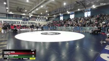 190 lbs Semifinal - Wyatt Toth, Great Oak vs Kyle Thompson, Murrieta Valley