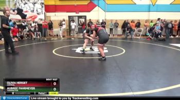 155 lbs Champ. Round 1 - Aubree Fahrmeyer, Torrington vs Olivia Herget, Central
