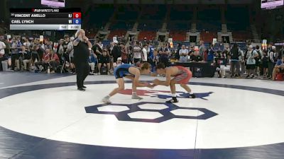 132 lbs Cons. Rd Of 64 - Vincent Anello, New Jersey vs Cael Lynch, Wisconsin