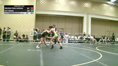 123 lbs Consi Of 32 #1 - Melissa Pena Guzman, Mat Mechanics vs Lily Huihui, South Kona WC