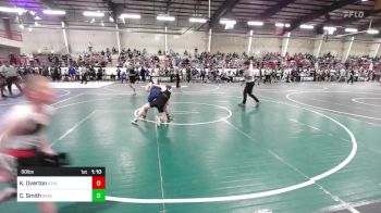 90 lbs Quarterfinal - Kael Overton, Athlos vs Carson Smith, Badlands WC