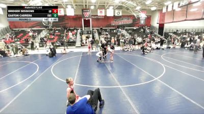 71-78 lbs Round 5 - Bridger Sessions, Uintah Wrestling vs Easton Cabrera, Roy Wrestling Club