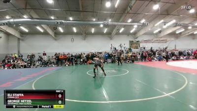 132 lbs Cons. Round 3 - Eli Staffa, Canon City vs George Netzel, Severance High School