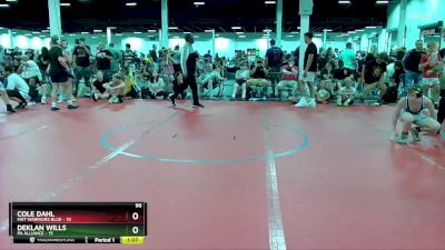 96 lbs Round 5 (6 Team) - Cole Dahl, Mat Warriors Blue vs Deklan Wills, PA Alliance