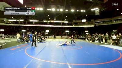 150 lbs Semifinal - Finn Devine, Olympic vs Jaxson Chantry, Selkirk