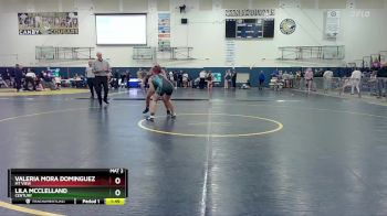 130 lbs Semifinal - Lila McClelland, Century vs Valeria Mora Dominguez, Mt View